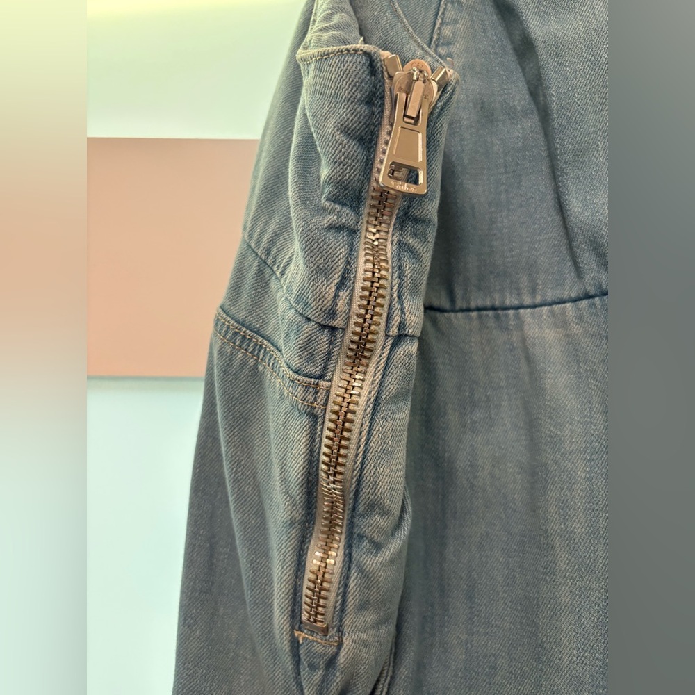 Chloé Washed Blue Denim Overalls Jumpsuit Size Fr 40 - Picture 7 of 16